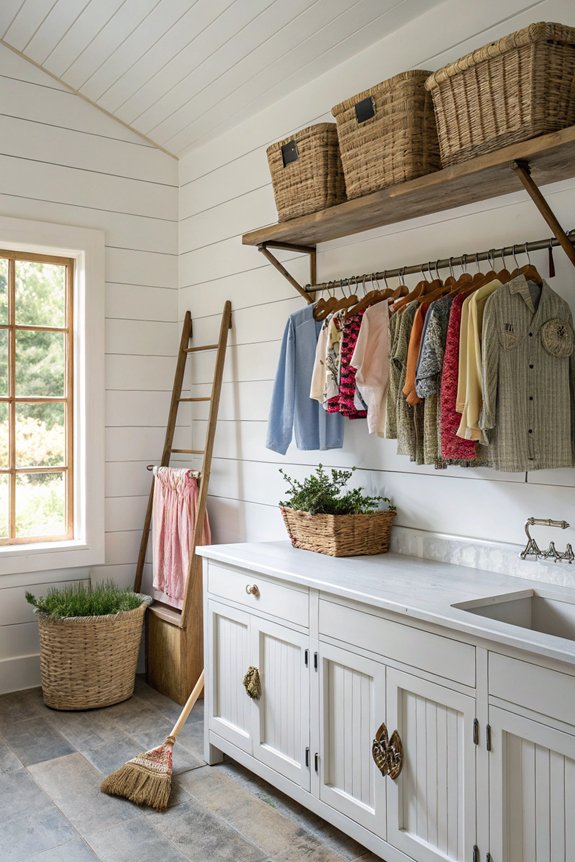 laundry tools organization hooks