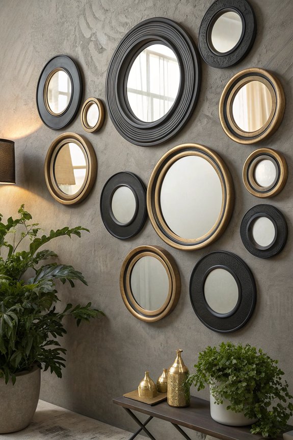 layer mirrors for depth