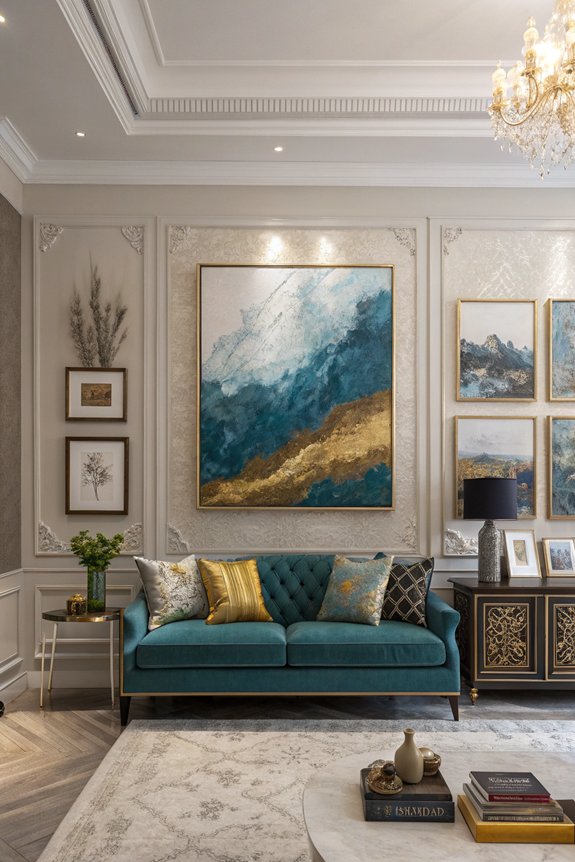 layered wall art techniques