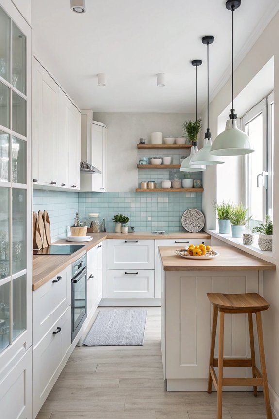 light colors enhance spaciousness