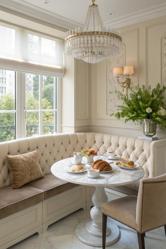 luxurious breakfast nook enhancements