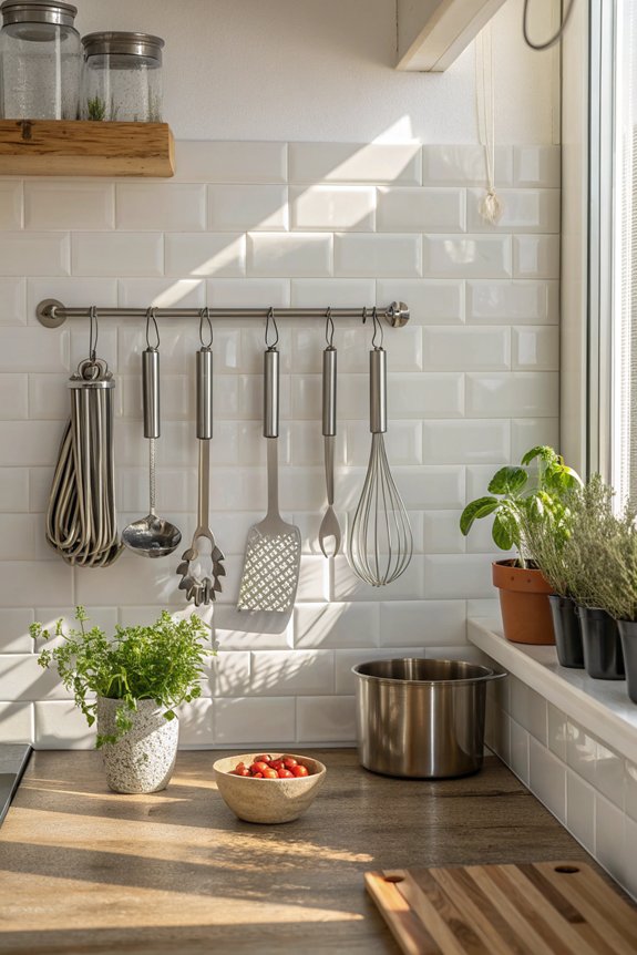 magnetic strips for utensils