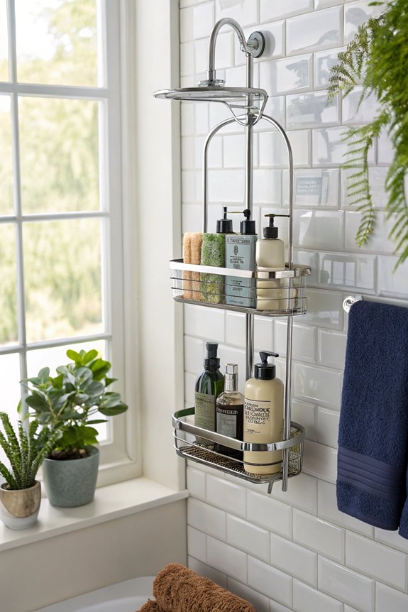maximize shower organization efficiently