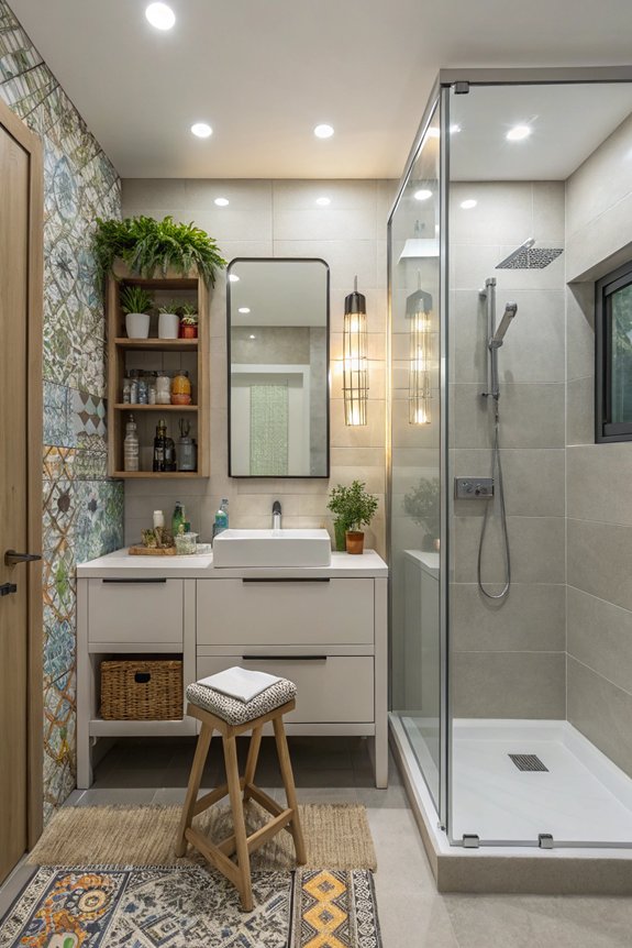 maximize small bathroom space