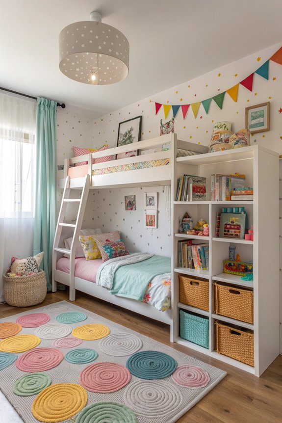 maximize space with bunk beds