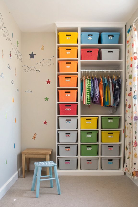 maximize space with shelving