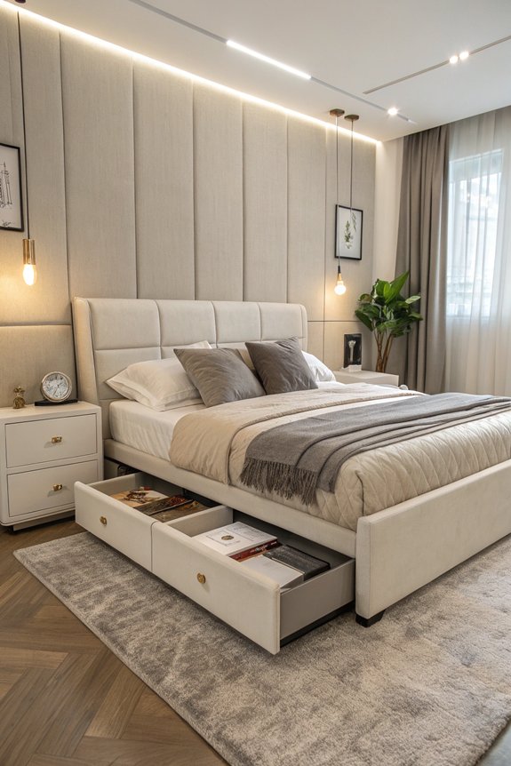 maximize storage with beds