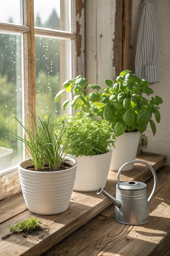 mini indoor herb garden