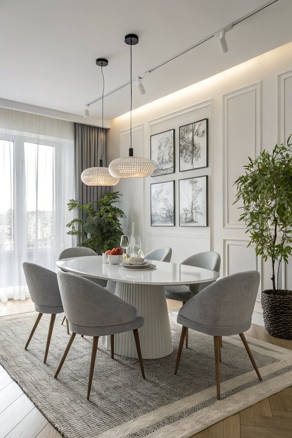 minimalist dining room design