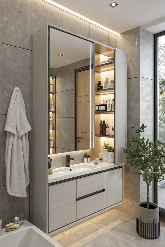 mirror medicine cabinet benefits