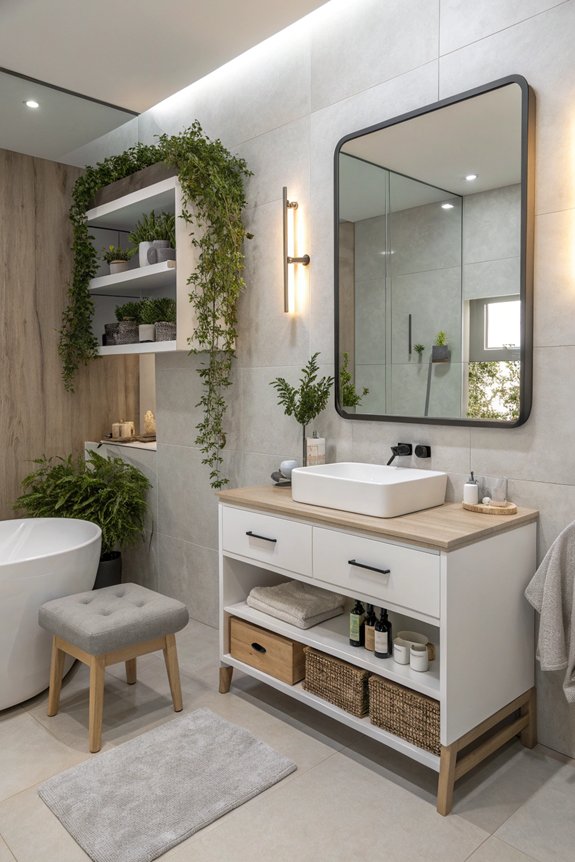 multi functional bathroom storage solutions
