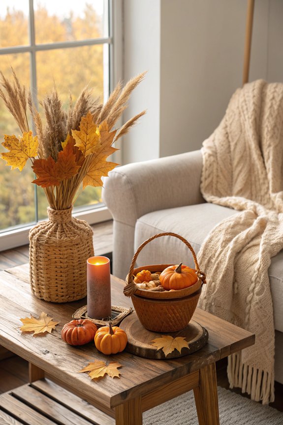 natural rustic autumn decor