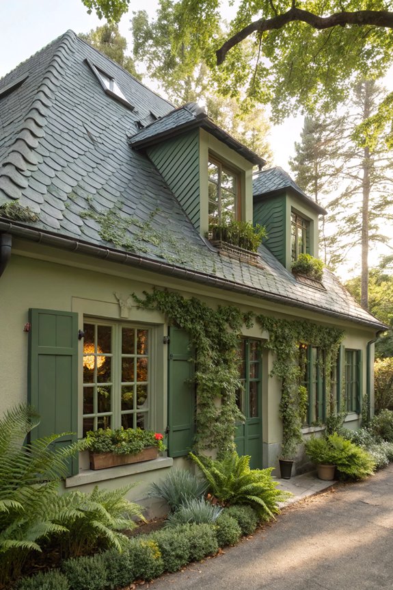 nature inspired tranquil home exterior