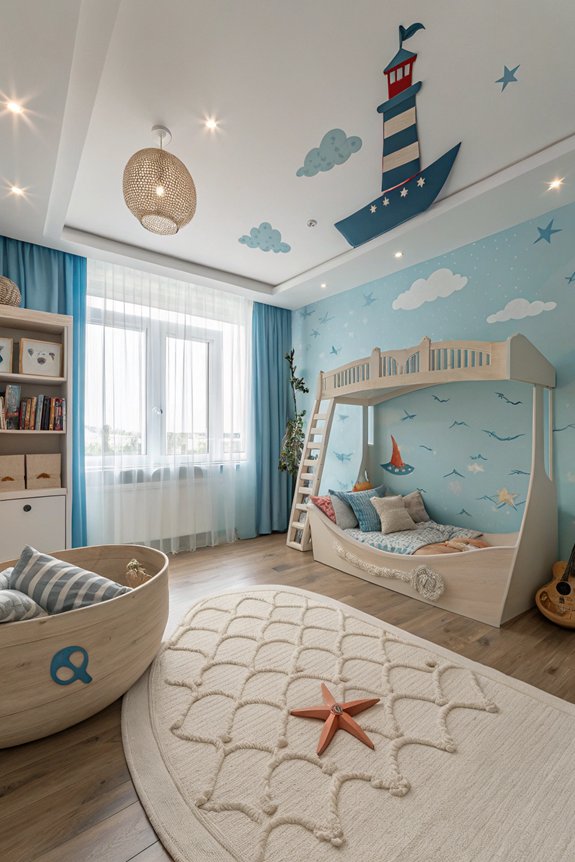 nautical themed bedroom transformation
