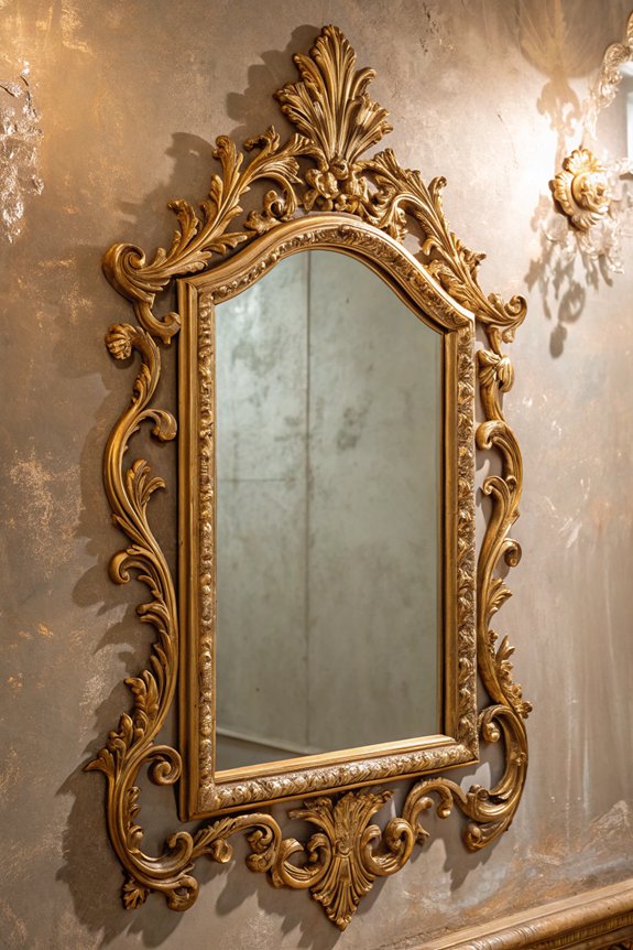 old world glamour mirrors enhance