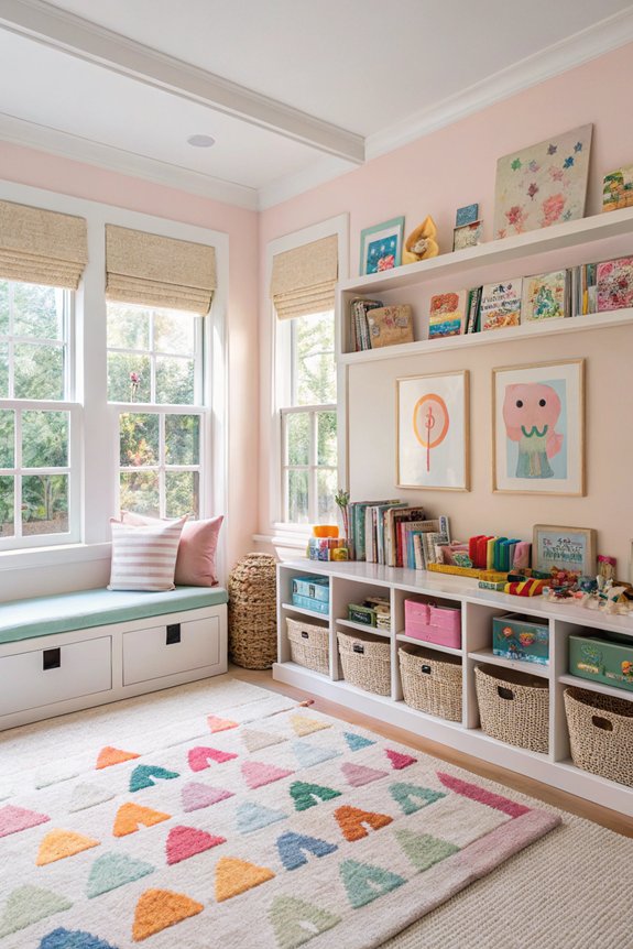 open shelving encourages exploration