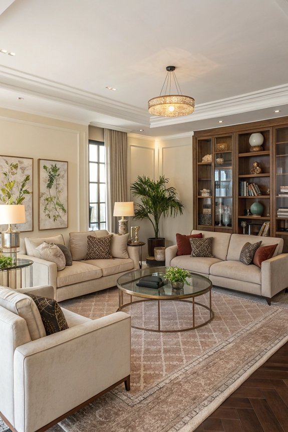 optimal furniture arrangement flow