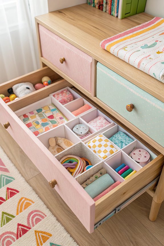 organize kids closet items