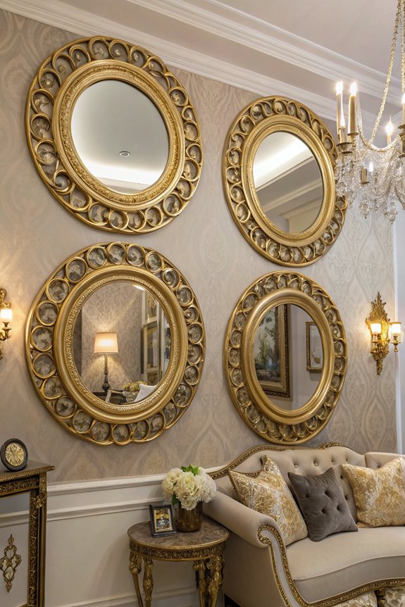 ornate mirrors for elegance