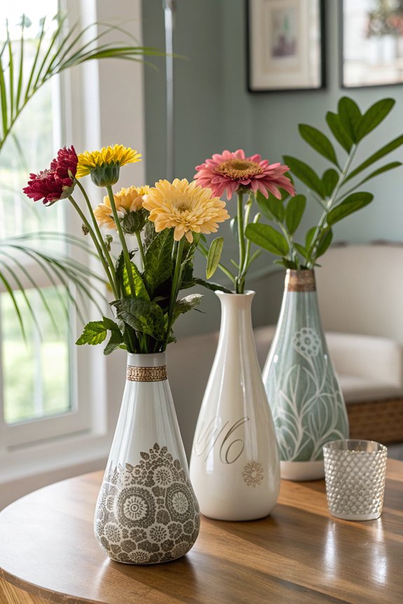 personalized flower vase designs