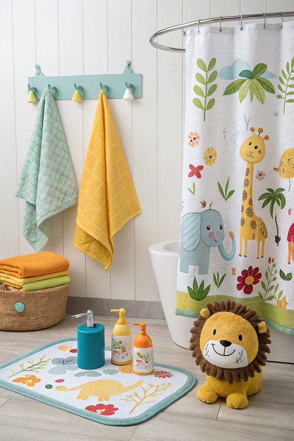 playful animal bathroom accessories