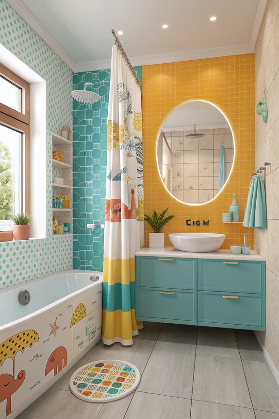 playful colorful tile designs