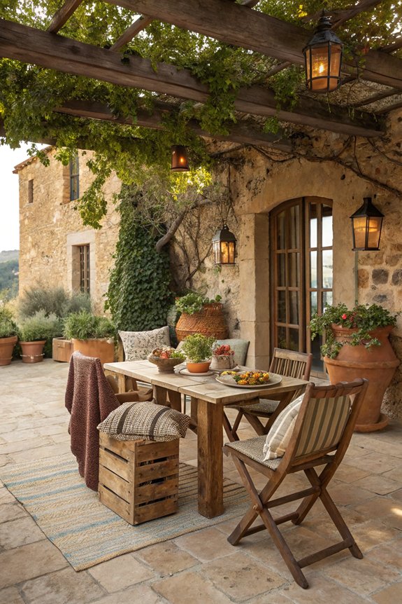 rustic outdoor space design