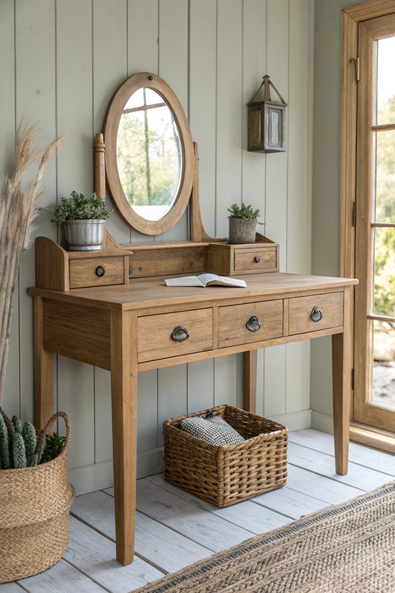 rustic vintage dressing table
