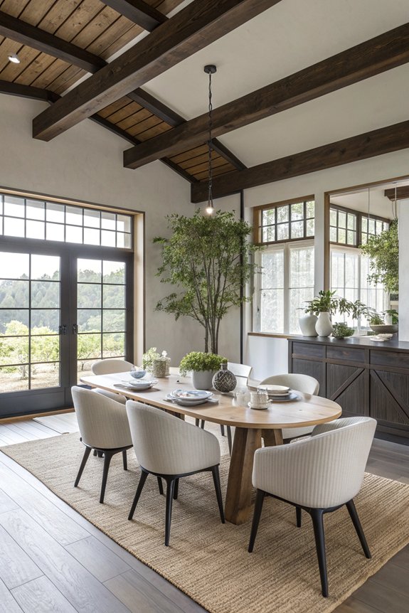 seamless open concept dining