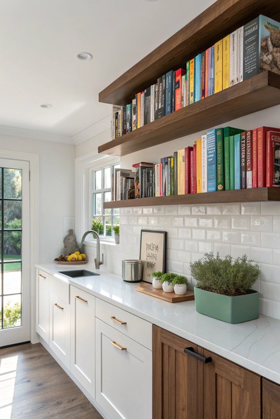 showcase your cookbooks creatively