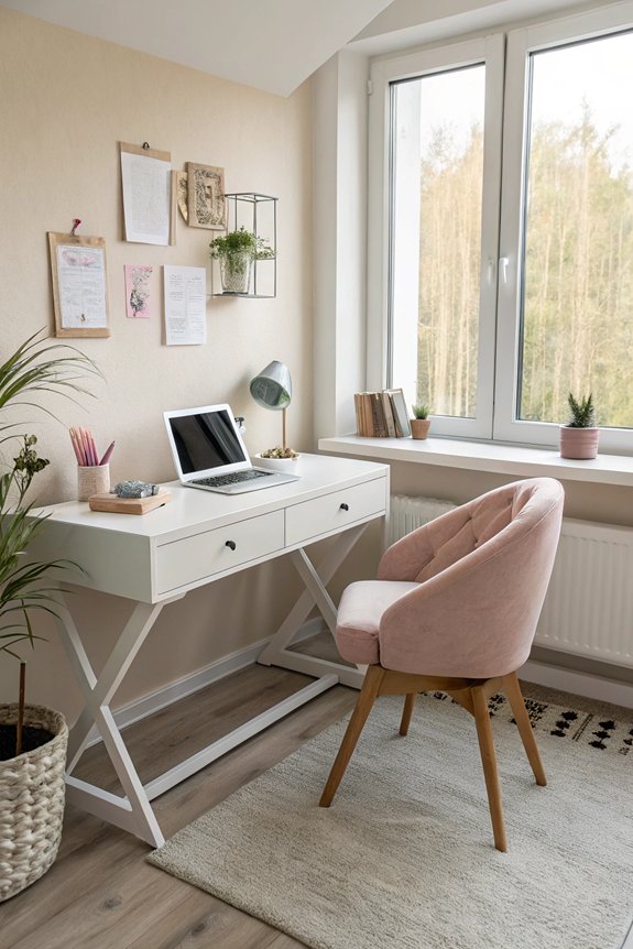 sleek desk for productivity