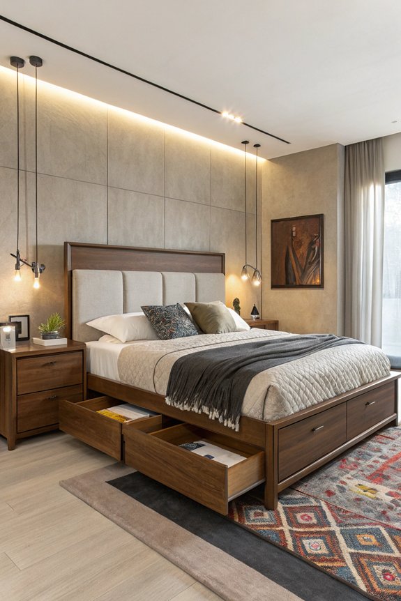 sleek storage bed solution