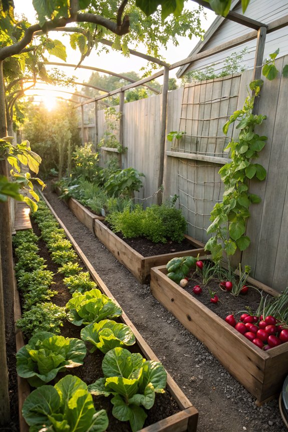 small vegetable garden setup