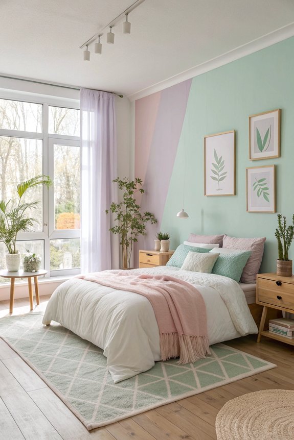soft pastels for serenity