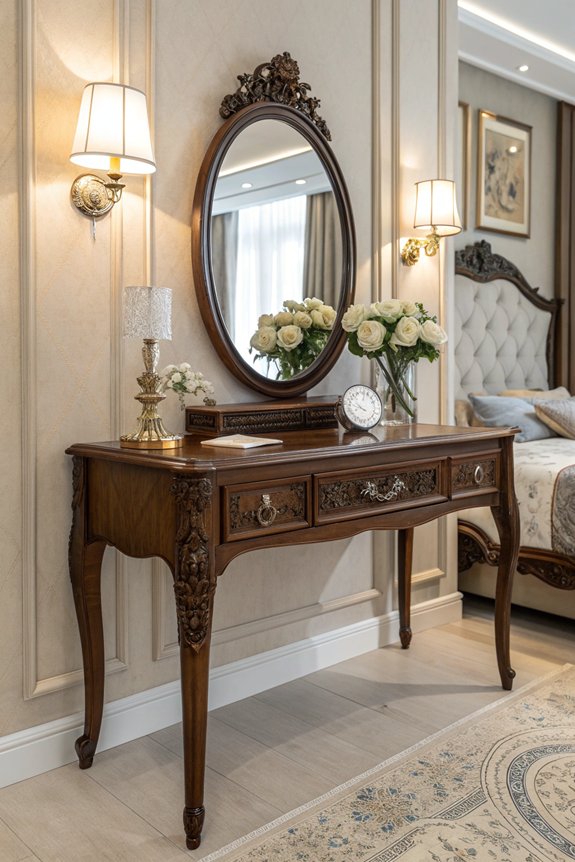 sophisticated vintage dressing table