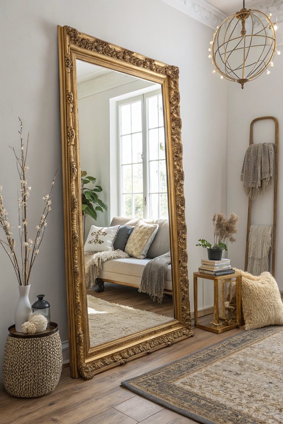 statement mirrors enhance space