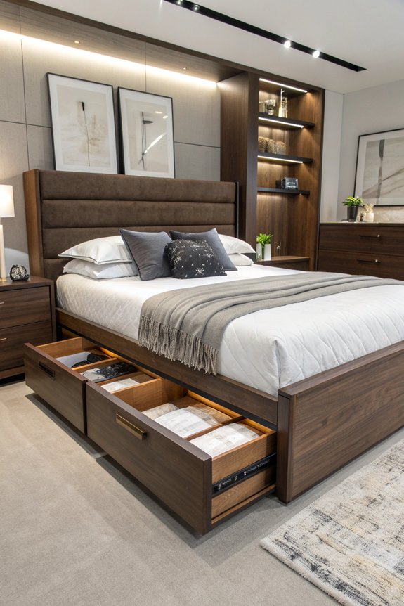 storage beds with drawers