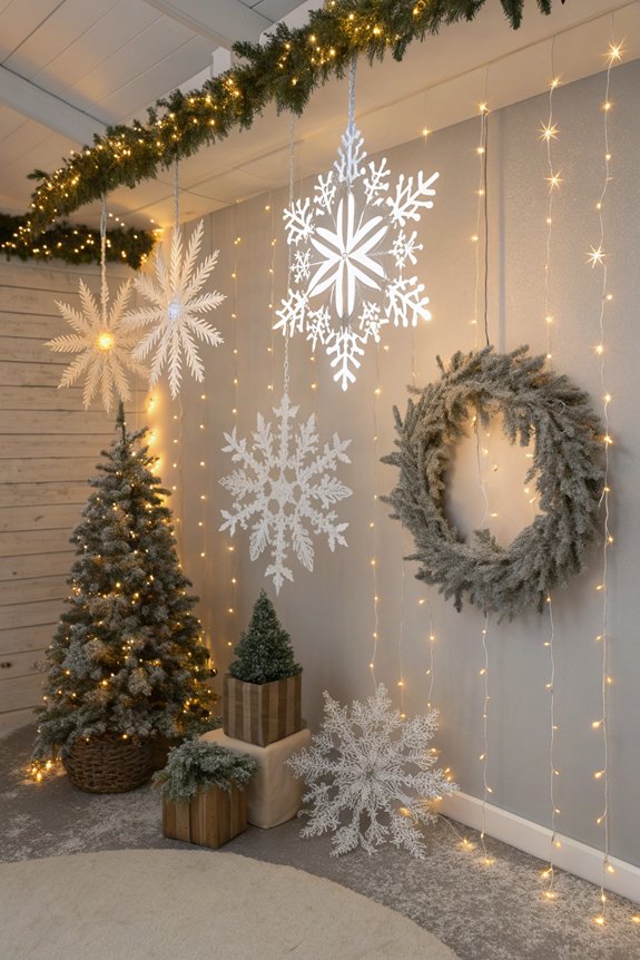 stunning snowflake winter decor