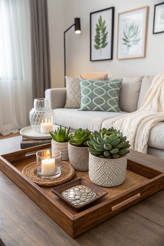 stylish organization with trays