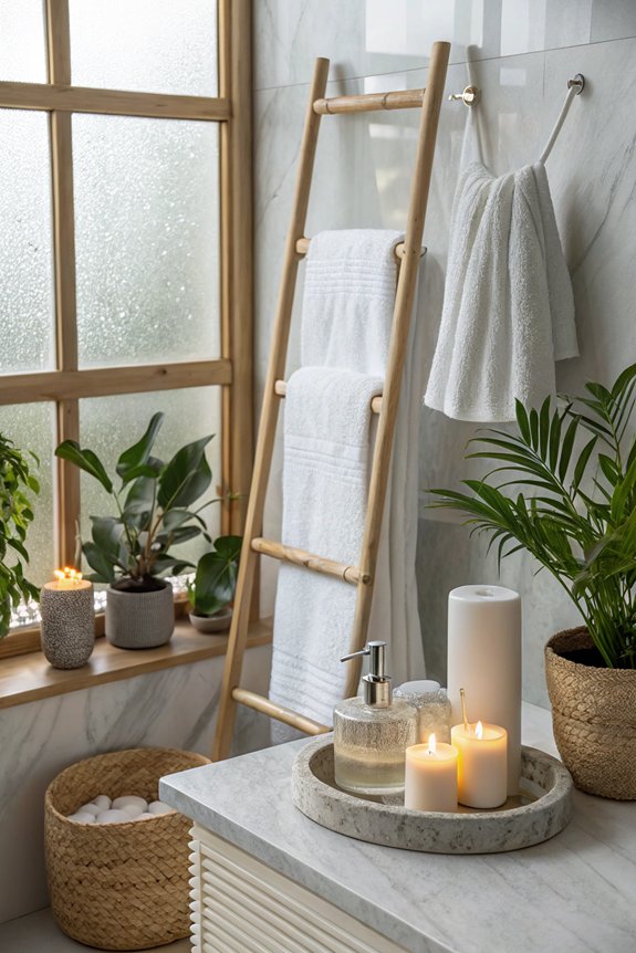 stylish spa like bathroom accessories