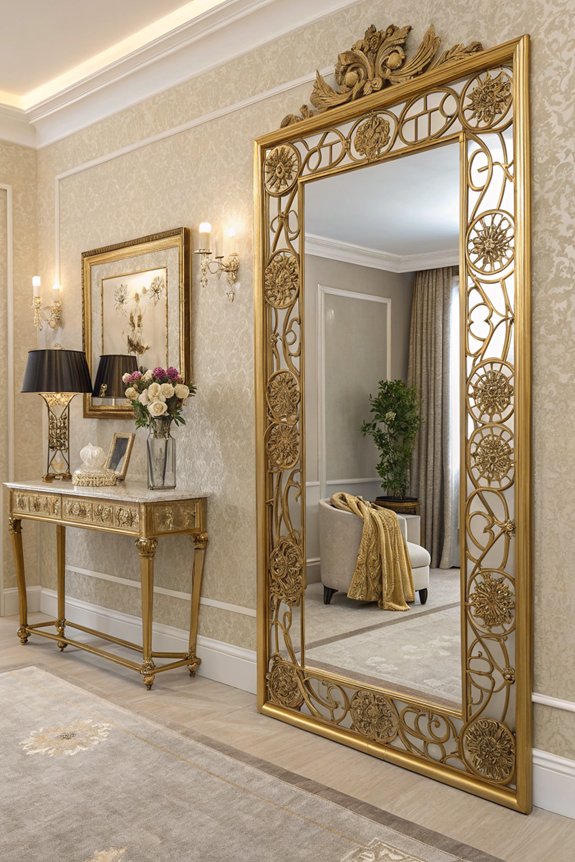 subtle glamour with mirrors