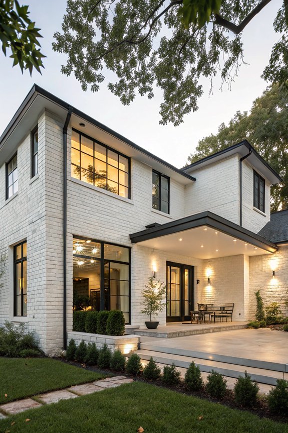 sustainable white brick design