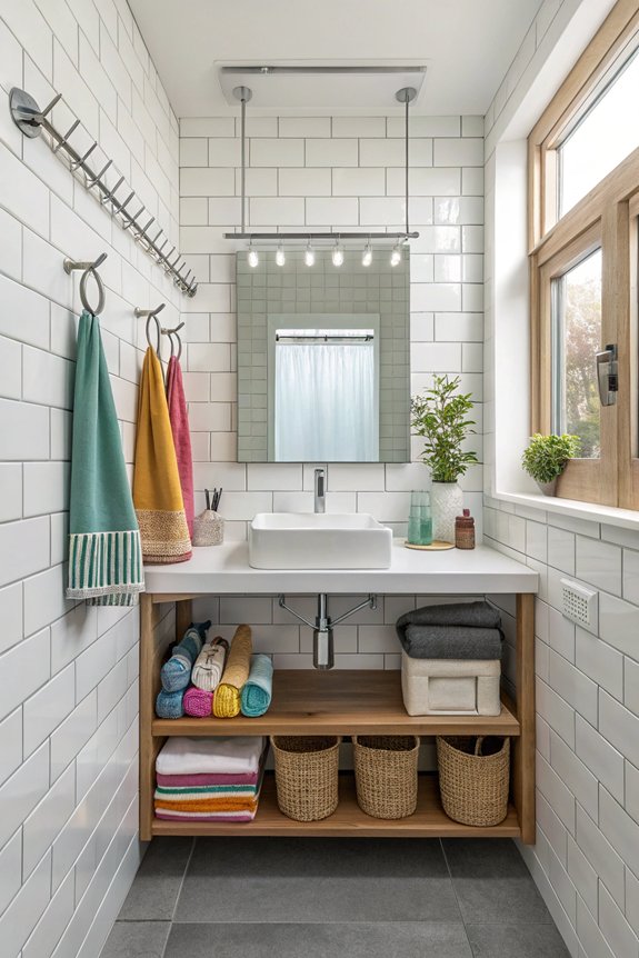 tension rod for toiletries