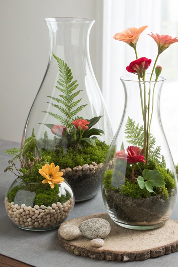 terrarium vases for personalization