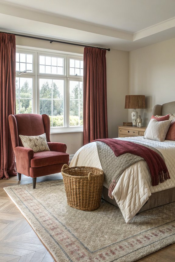 textiles define room zones