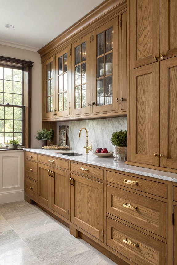 timeless durable oak cabinets