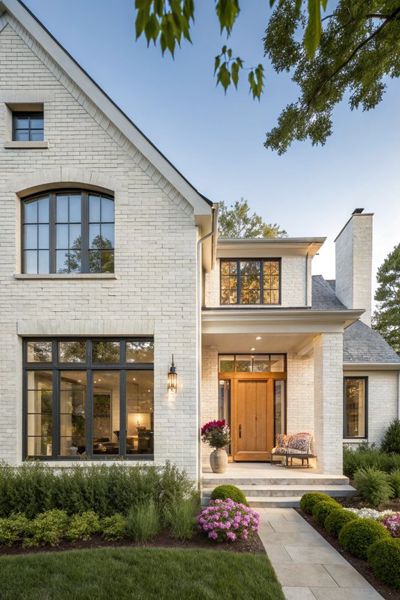 timeless elegance with white brick