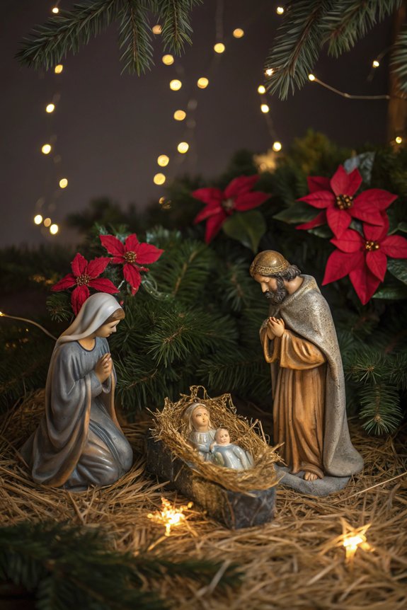 timeless nativity holiday display