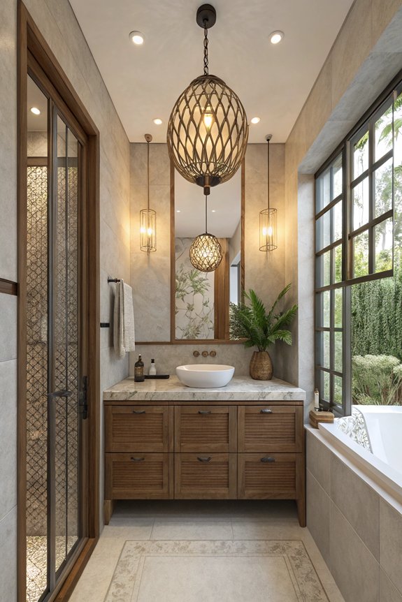 transform bathroom with lighting