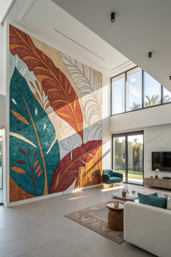 transform space with murals